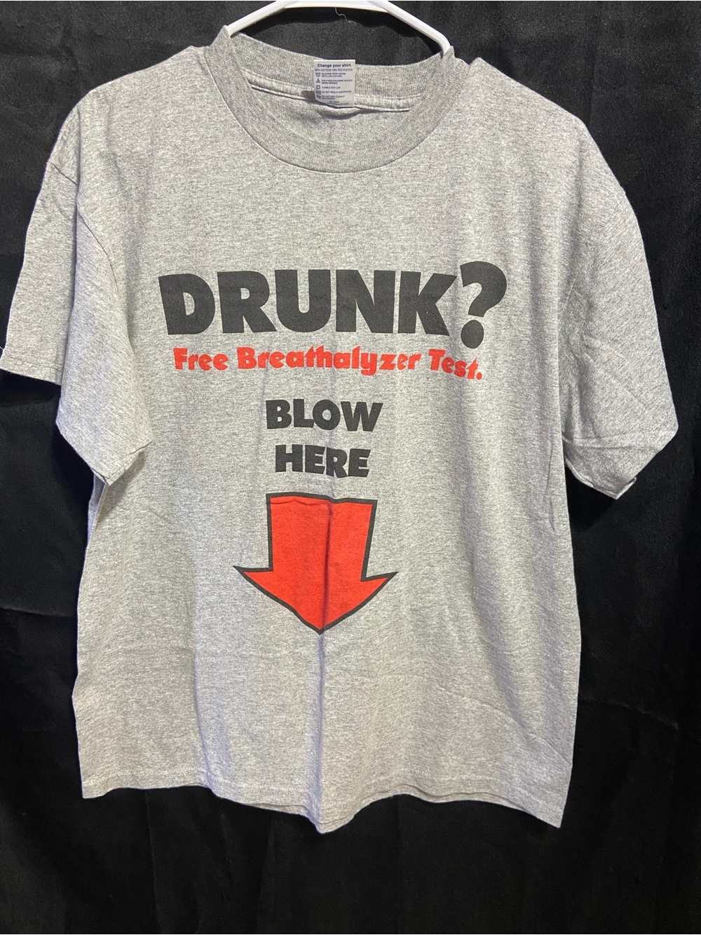 Vintage Y2K Breathalizer Test Blow Here ⬇️ Tee